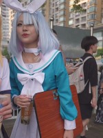1017【xxn-314】水手服小姐姐..超薄透视白裙..扶梯大幅岔开腿