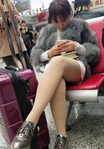 灰色皮草肉丝银鞋[844M]