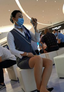 制服销售肉丝袜平跟丝腿超近距离特写[654M]