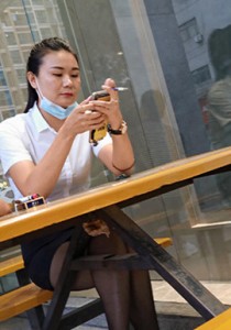 商场制服黑丝销售腾云驾雾美腿特写[391M]