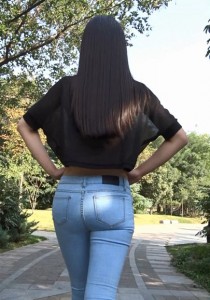 Paul大师作品-莹莹青春浅色紧身牛仔[4.08G]