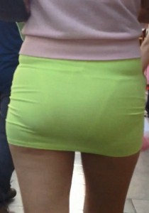 小清新-超紧绿色包臀裙小内内[135M]