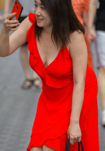 红衣大女美丽无边，懂她得请收藏原图79张