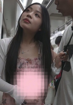 997(BC-AA-553)极品花裙美女逛街..抄底无痕内..笑容甜美看镜头