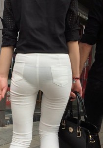 【JACK】紧身白裤小小内，小妹太诱人了！[1.45G]