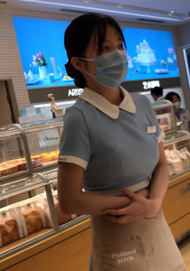 【TIMCOB】CD原创-好利来小姐姐破洞丝袜第二弹! 姨妈疼的[419M]