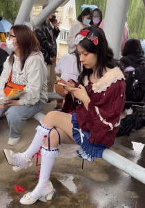 【TIMCOB】⭐精品CD⭐小姐姐白色小腿袜！坐在旁边拍很放心！[734M]