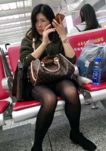 墨绿色毛衣黑丝黑鞋[845M]