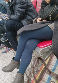 蓝丝灰裸靴[927M]