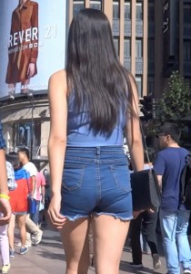 魔都漫步-高挑热裤MM[299M]