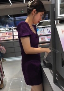 【TIMCOB】⭐CD原创⭐女同逛街被拍！紫色长裙桃心NN性感！[291M]