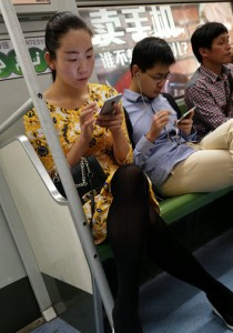 黄色花纹连衣裙黑丝黑高[957M]