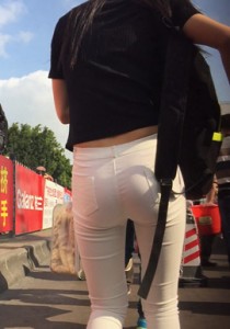 【JACK】丰臀白裤女大学生[490M]